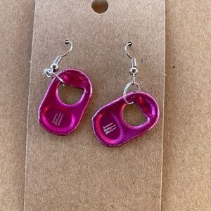 ☀️3/$9☀️ Purple Monster Upcycled Pull Tab Earrings